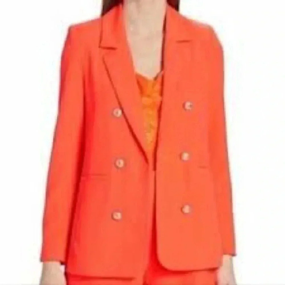 NWT House of Harlow Orange Blazer Jacket Size Small